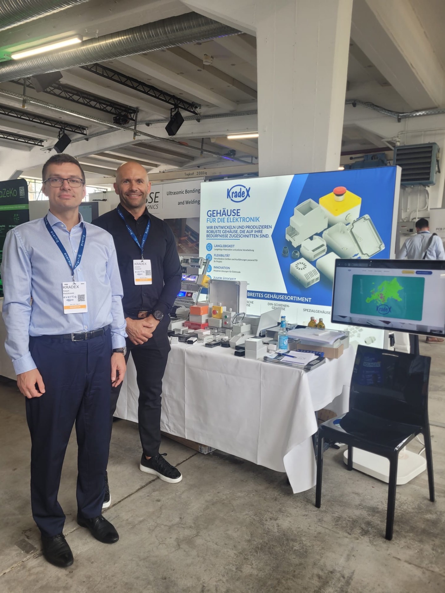 Kradex monter på Evertiq Expo